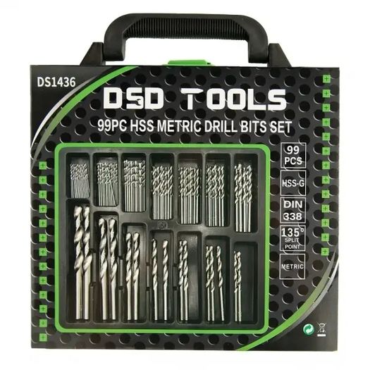 DSD Tools 99pc HSS Metric Drill Bit Set
