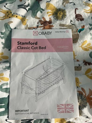 Obaby classic Stamford cot bee