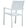 Garden Chairs 4 pcs White Plastic Rattan Look Image 5