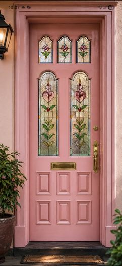 Solid Wood Victorian/Edwardian style external front door