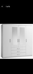 wardrobe, bunk bed, cot & bin