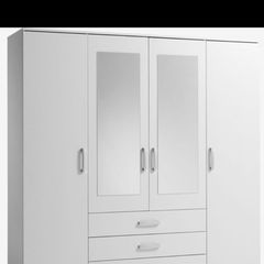 wardrobe, bunk bed, cot & bin