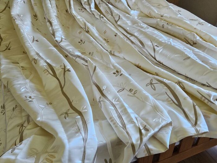Lined curtains