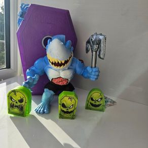Zuru Smashers Mega Horror House Blood Shark interactive figure with coffin weapon and mini monsters
