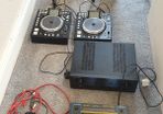Dj set , Denon Deck, Marantz Amp PM 7000