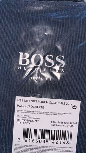 Hugo BOSS Stenson Wash Bag Ocean Blue Brand New With Tag