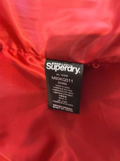 Superdry leather jacket size XL