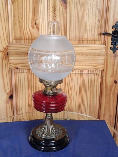Antique oil lamps in very good condition. 305 each