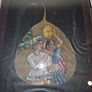 Hand painted Peepal leaf framed Image 5