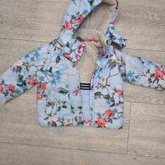 Joules flower girl's padded 2 in 1 jacket and vest