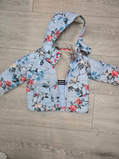 Joules flower girl's padded 2 in 1 jacket and vest