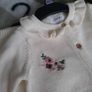 baby's 2 piece cream knit set Image 3