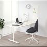 Combo - Office Desk + Desk Raiser - Vivo 122cm Black, DESK-V048V + IKEA Bekant Desk Image 8