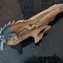 Dragon Lizard on log x 3 Image 2