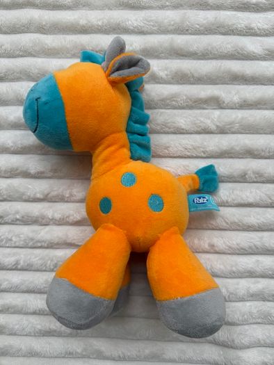 Palz Orange Plush Soft Giraffe His neck is a bit too loose Used Please look at the pictures