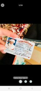 Bnwt Xmas Santa driver licence