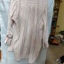 Rose and white striped linen shirt or shirt dress Image 6