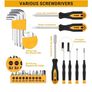 Tool Kit Set Box 100 Pieces Home Repair DIY Tools Basic Hand Toolbox Sets for Home Image 4