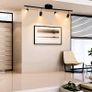 NEW SALE | 4 Way Decorative Satin Silver Finish GU10 LED Compatible Adjustable Ceiling Spotlight Bar Track Lighting Image 3