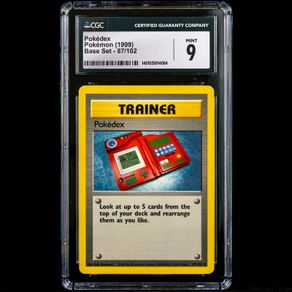 Pokedex 87/102 CGC 9 Mint Uncommon Graded WOTC Base Set 1999 Pokemon Card Vintage