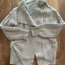 Reiss light grey chunky cardigan Image 3