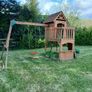 Wooden Climbing Frame and Swing Set Image 5