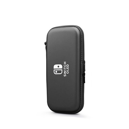 Nintendo Switch OLED Console EVA Hard Protective Case Zip Cover Carry Bag Pouch Black