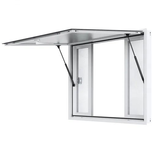 Concession Window for Food Truck, 48"x36" Aluminum Alloy Service Window, Up to 85 Degrees Serving Window with 4 Sliding Windows