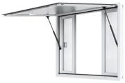 Concession Window for Food Truck, 48"x36" Aluminum Alloy Service Window, Up to 85 Degrees Serving Window with 4 Sliding Windows