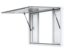 Concession Window for Food Truck, 48"x36" Aluminum Alloy Service Window, Up to 85 Degrees Serving Window with 4 Sliding Windows