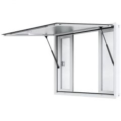 Concession Window for Food Truck, 48"x36" Aluminum Alloy Service Window, Up to 85 Degrees Serving Window with 4 Sliding Windows