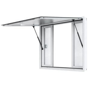 Concession Window for Food Truck, 48"x36" Aluminum Alloy Service Window, Up to 85 Degrees Serving Window with 4 Sliding Windows