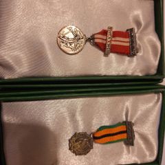 A pair of replica Irish military medals in nice presentation boxes