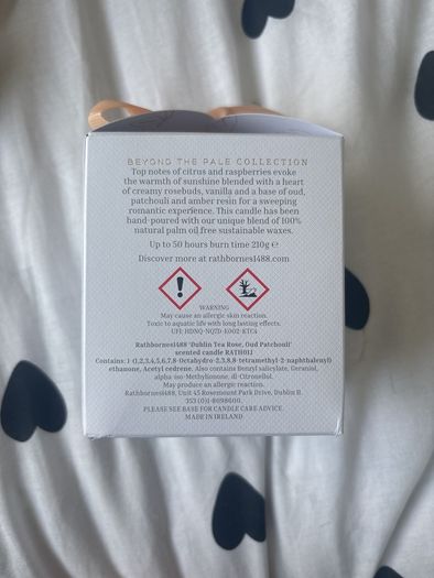 Rathbornes limited edition - scented natural wax candle