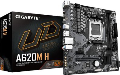 Gigabyte A620M H AMD Socket AM5 Motherboard 2 SMD DIMMs PCIe x16 Micro ATX HDMI