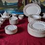 92 Pc. Royal Albert Winsome Bone China Gold Gilt Dinner, Coffee And Tea Service / Set For 12 Person Setting Made In England Image 3