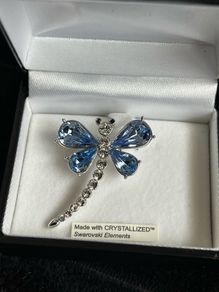 Swarovski dragon fly brooch