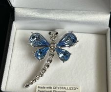 Swarovski dragon fly brooch