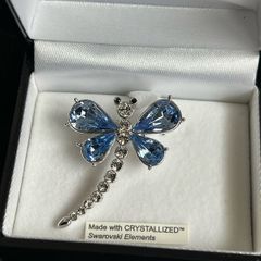 Swarovski dragon fly brooch
