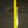 Vintage Thrusting Blade. The Guard has distinctive curved quillons Made of Brass Postage available or Collection, Image 5