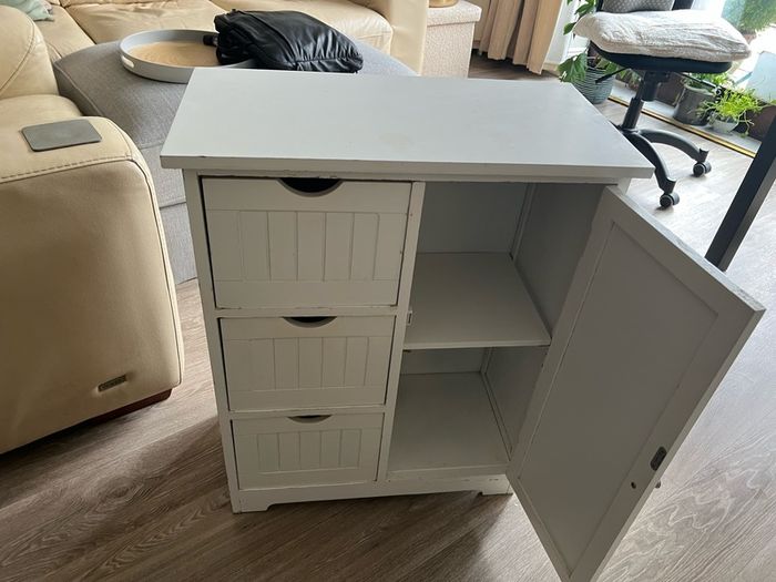 White Storage Unit Drawers