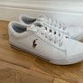 Ralph Lauren Polo White Leather Runners Image 3