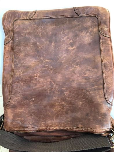 Mens bag Massimo Dutti Tan leather satchel