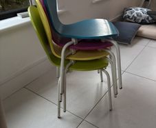 4 Kids size dining chairs