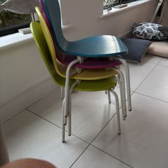 4 Kids size dining chairs