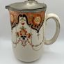 1920s pitcher with pewter lid Image 3