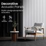 Soundproofing Panels Acoustic Panels 45.67"x22.83" Self-Adhesive 3D Sound Absorbing Wall Panels,for Sound Absorbing, Soundproof Panels for Living Room (Grey, 4-Pack (29sq.ft.)) Image 2