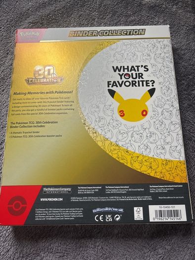 30th Celebration Pokemon Binder Collection Box