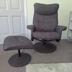 Recliner swivel armchair