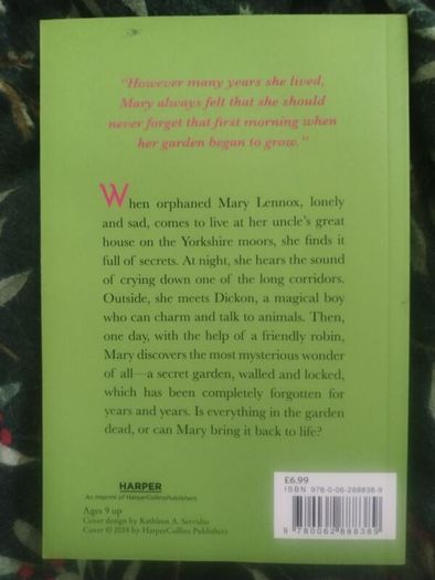 The secret garden by Frances Hodgson Burnett